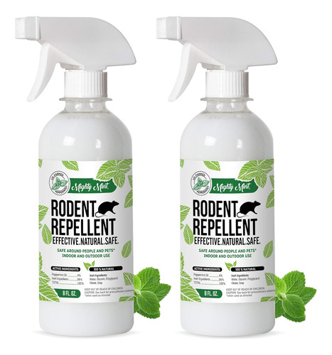 Spray Repelente De Roedores De Aceite De Menta De 8 Oz (2)