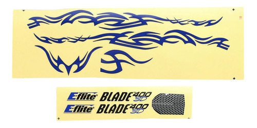 Blade Decal Sheet, Tribal (blade 400) Eflh1482 E-flite.