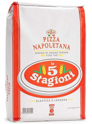 Harina Pizza Napoletana 5 Stagioni 25kg 100% Grano Italia