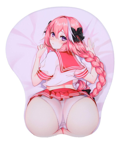 Boo Ace Astolfo 3d Anime Mouse Pads Con Reposamunecas Ord...