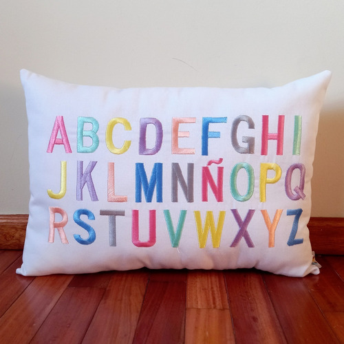 Pack Almohadones Letras Abecedario Y Números Deco Montessori