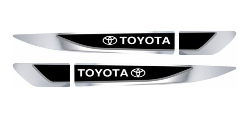 Emblema Adesivo Toyota Corolla Resinado Cromado Aplique Lateral Res02 Fgc