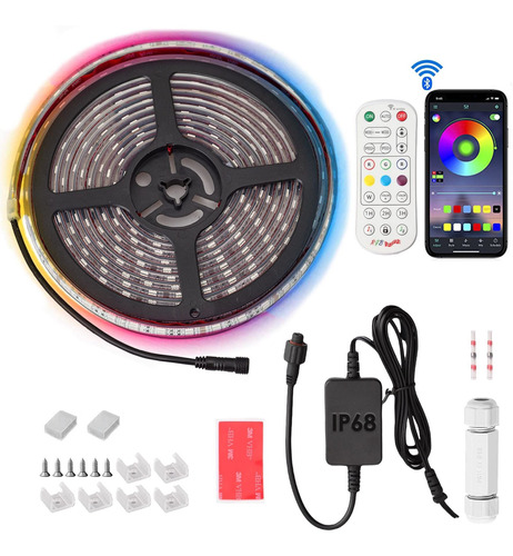 Tira Luz Led Para Lancha Kit 12 5 16.4 Pie Rgb Marina