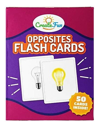 Tarjeta Didactica - Opposites Matching Flash Cards Game 