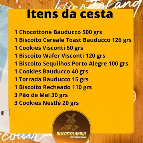 Imagem 3 de 5 de Cesta De Natal Sonho 15 Itens( Bauducco,nestlé)