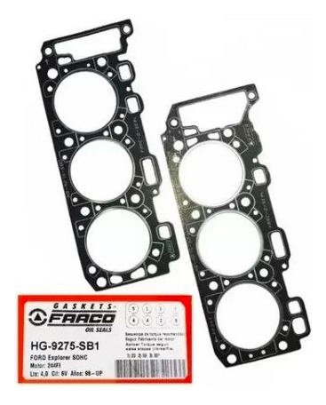 Empacadura Camara Explorer 4.0 6v Sohc 4 Cadenas (el Par)