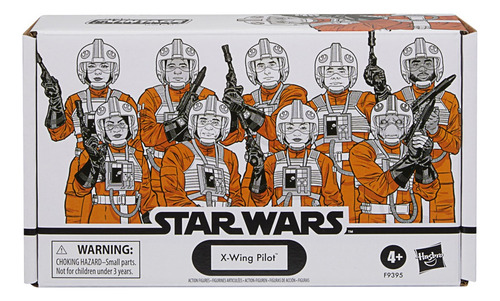 Star Wars, Pack De 4 Figuras de Ahsoka Piloto De X-wing