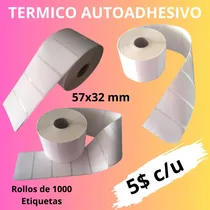 Comprar Etiquetas Autoadhesivas Térmicas 57 X 32 Mm Zebra,3ntar Etc 