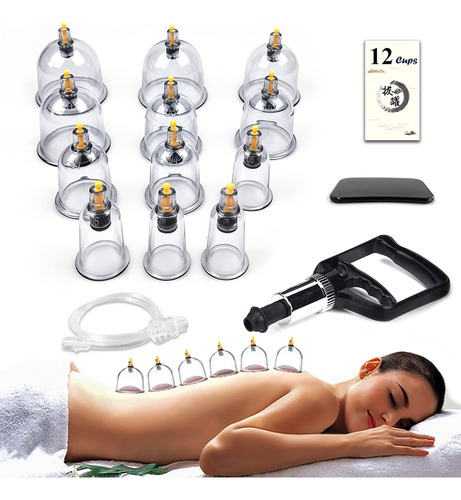 Set De Terapia Con Ventosas Defunx, 12 Tazas De Terapia Con