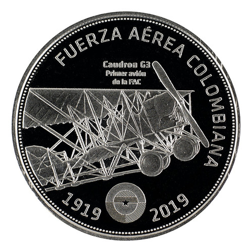 Moneda Conmemorativa 100 Años De La Fuerza Aérea Colombiana