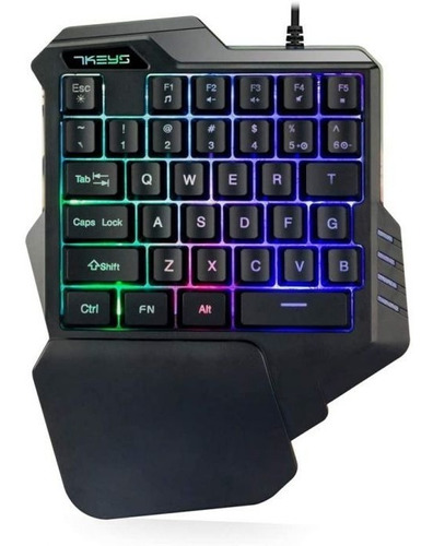 Teclado Gamer Para Una Sola Mano Retroiluminado Pc Ps4