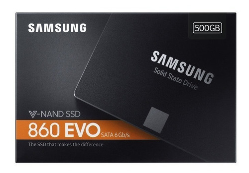 Ssd Samsung 860 Evo 500gb V-nan Sata3 6gb/s 2,5 550mb/s (hd)