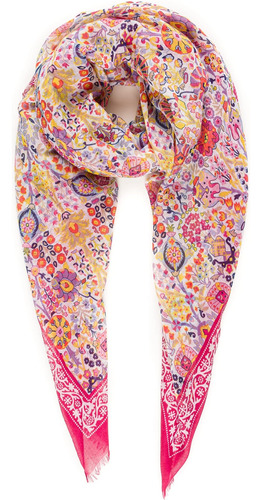 Bufandas Para Mujer Boho Floral Flower Chic Otoño Invierno M