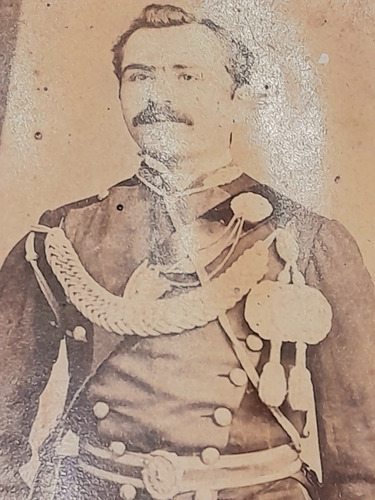 Foto Pablo Ricchieri Militar 1881 Francisco Guerra J. A Roca