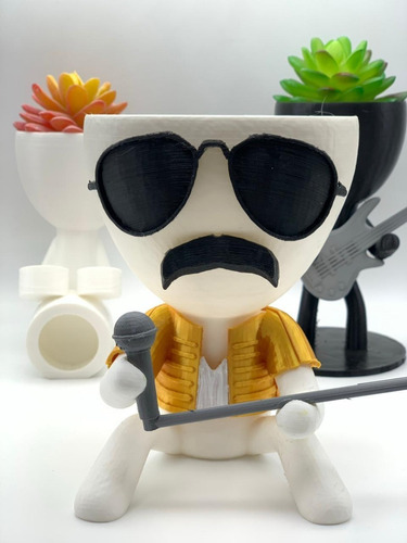 Maceteros Freddie Mercury 15 Cm Alto