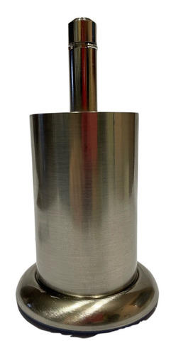 Imagen 1 de 2 de Pata Metalica Satinada 1,2 Cm Para Cama Americana