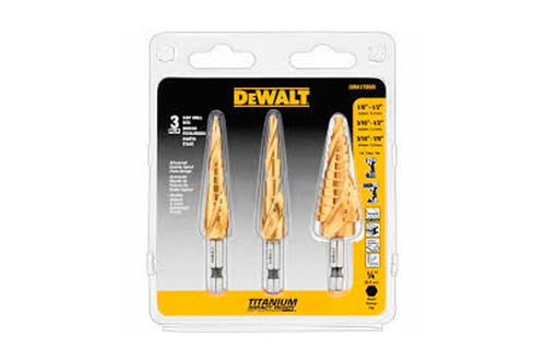 Juego 3 Brocas Escalonadas De Titanio Dewalt Dwa1790ir