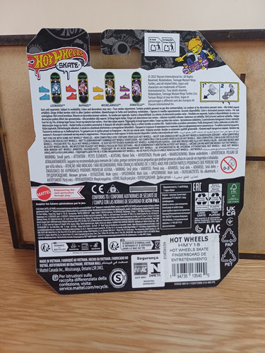 Hotwheels Skate Tortugas Ninja Leonardo Negro