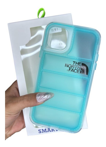 Funda Case The North Face Mate Para Iphone 2 En 1 Verde Menta Iphone 11 Pro Max
