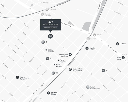 Imagen 7 de 8 de Depto Live Hollywood En Palermo- Newevo Negocios Inmobiliarios