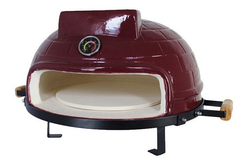 Imagem 3 de 5 de Forno Pizza Em Cerâmica Kamado Big Bob Egg 21