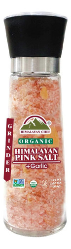 Himalayan Chef Ajo Orgnico Y Pimienta Triturada Con Sal Rosa