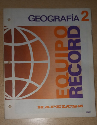 Geografía 2 Equipo Récord Kapelusz Año 1990