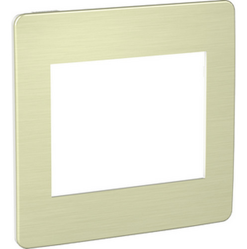 Placa 4x4 6p White/ Aluminium Aurora Gold Orion Schneider
