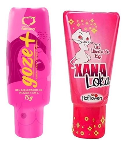 Kit Gel Excitante Goze+ E Xana Loka Excitante Mulher Top Sabor Neutro