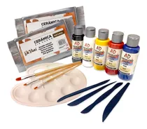 Comprar Set Cerámica, Pinturas, Estécas  Pinceles.