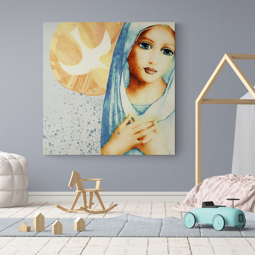 Cuadro En Lienzo Tayrona Store Virgen En Maria 001 90x90cm