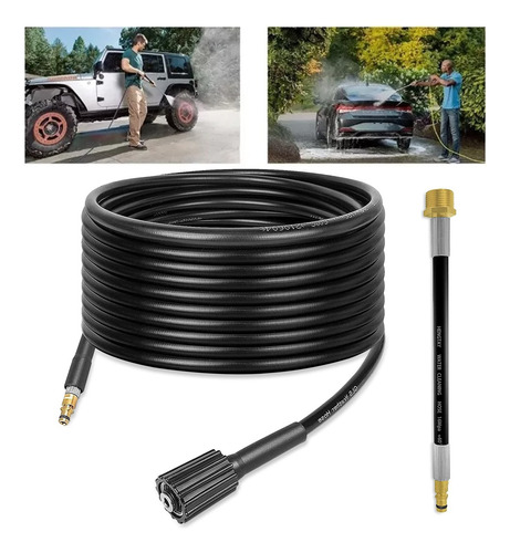 Manguera De Alta Presión 10 M Parahidrolavadora Karcher Negro