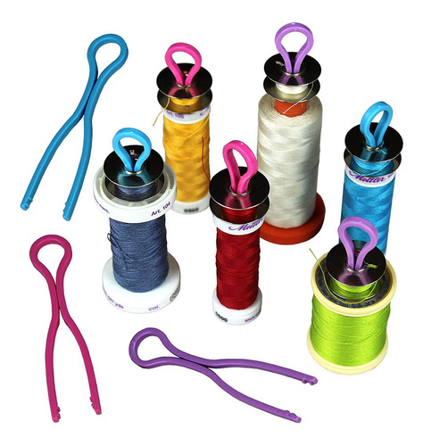 24 Piezas De Silicona Mixta Clips De Bobina Abrazadera Hilo