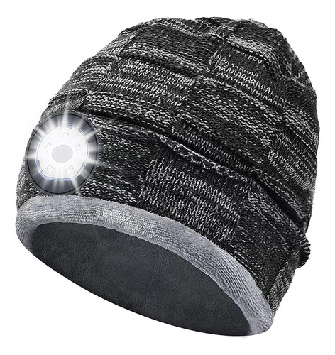 Upgraded 5 Led Beanie Hat With Light,gifts For Men,winter Fl