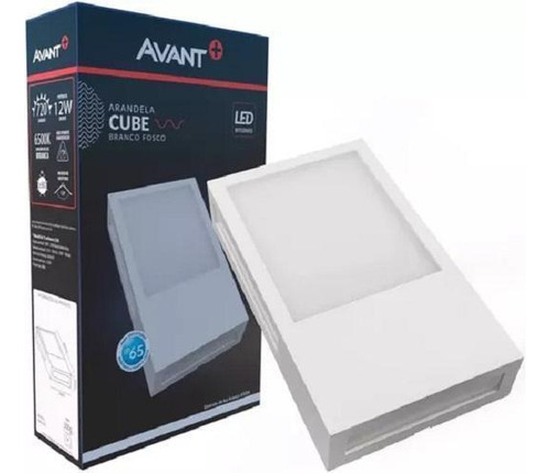 Led Arandela Cube Br Fosca 6500k Ip65 12w Biv Avant