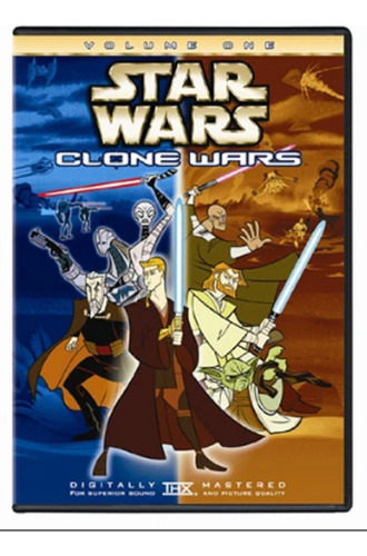 Star Wars Clone Wars Vol 1 Pelicula Dvd Original 