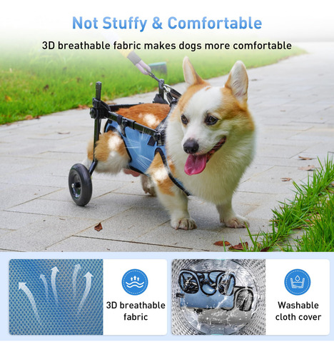 Silla De Ruedas Para Perros Pibeibuk Para Patas Traseras, Ay