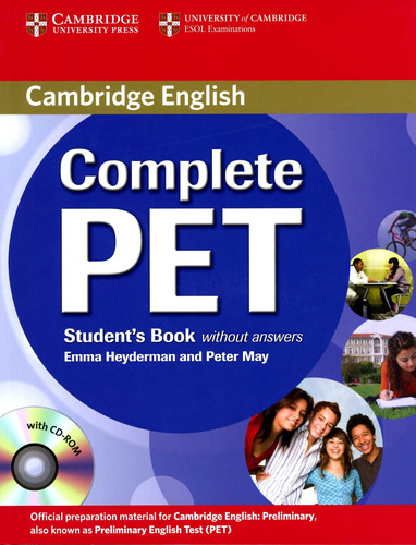 Complete Pet - Student's Book No Key + Cd-rom