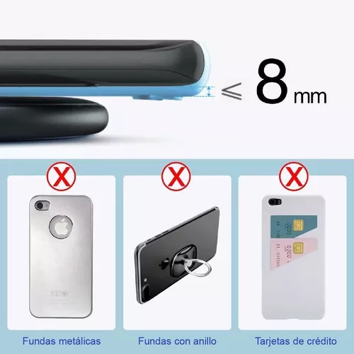 Cargador Inalambrico para Celulares compatibles con esta Tecnología 10W