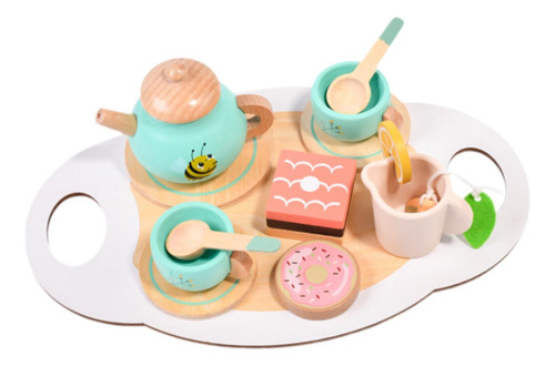 Juego De Fiesta De Té De Madera, Fiesta De Té De Princesa,