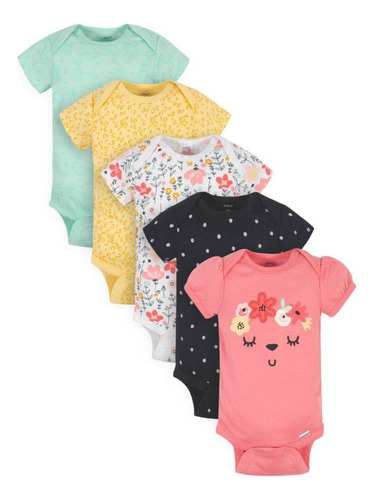 Gerber Premium Set 5 Pañalero Floral Conejo Bebe