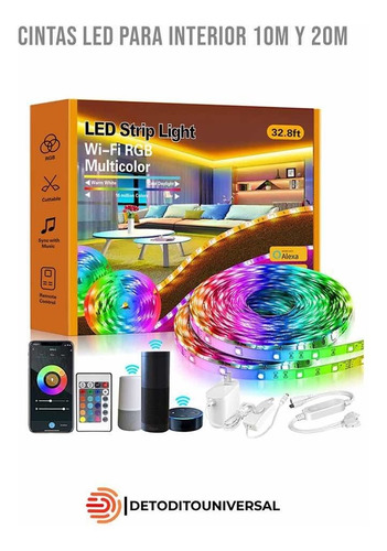 Luz Led Rgb De 10 Metros Inteligentes Con App