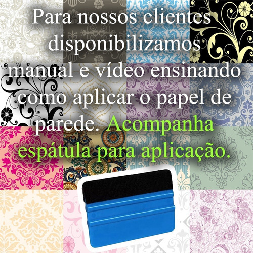 Papel De Parede Vinilico Arabesco Varios Modelos Adesivo