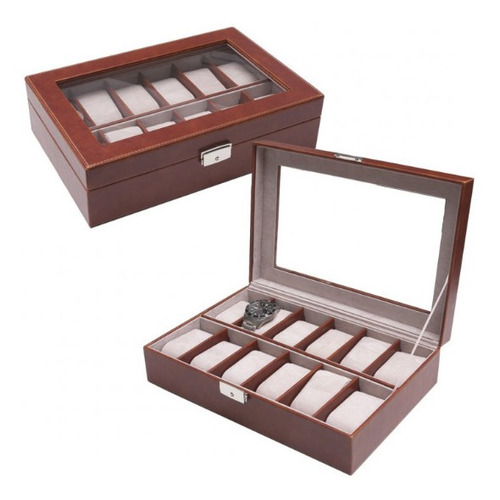 Imagen 2 de 4 de Estuche Caja Organizador Para 10 Relojes Calidad Premium P9a