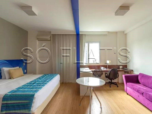 Imagem 1 de 15 de Lindo Apart-hotel Em Alphaville, Bandeira Quality - Sf34497