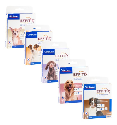 Pipeta Antiparasitaria Perro Effitix 1,5 A 4kg