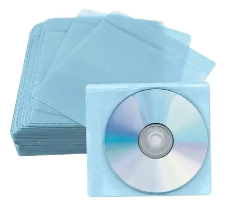 Sobres Para Cd O Dvd Tela De Arroz Pack 100 Blanco