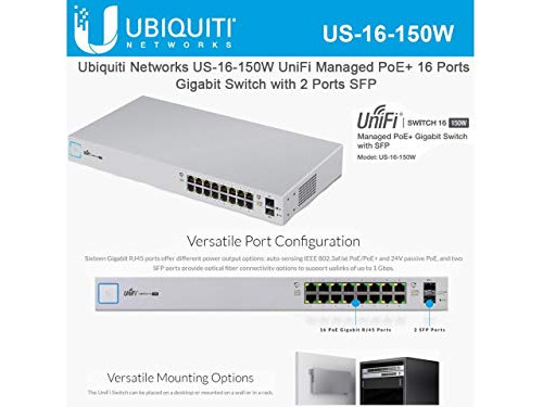 Networks Switch Unifi 8 Puerto Sfp 150w Us Blanco Xq