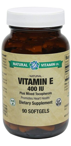 Vitamina E 400 Iu Natural - 90cap - Unidad a $3672
