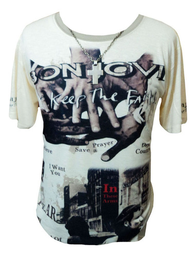 Remera Sublimada Keep The Faith Bon Jovi